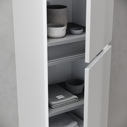 Шкаф-пенал Sancos Urban PUR35W 40х160 подвесной цвет белый - фото 5